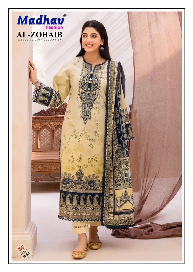 Al Zohaib Vol 3 By Madhav Cotton Pakistani Dress Dress Material Wholesale Price In Surat
